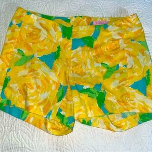 Lilly Pulitzer Deenie‎ Shorts Sunglow Yellow Size 000